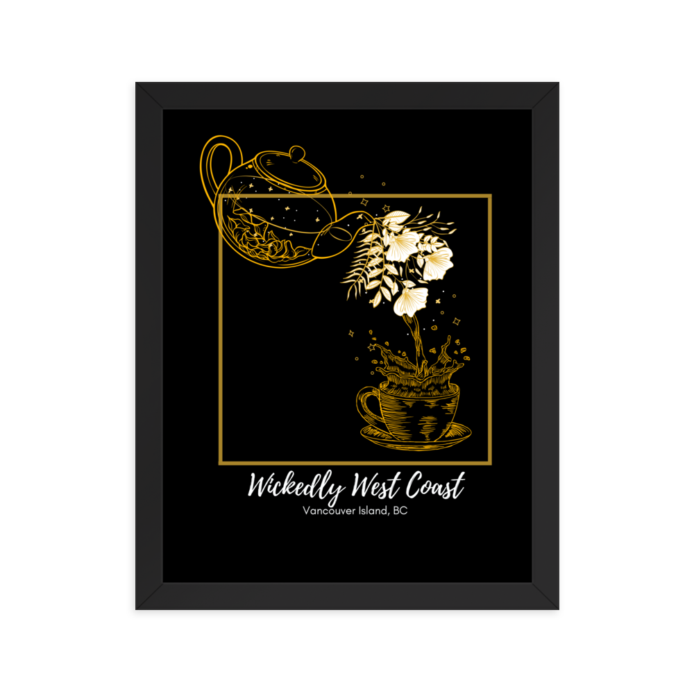 Teapot Flower - Framed Art