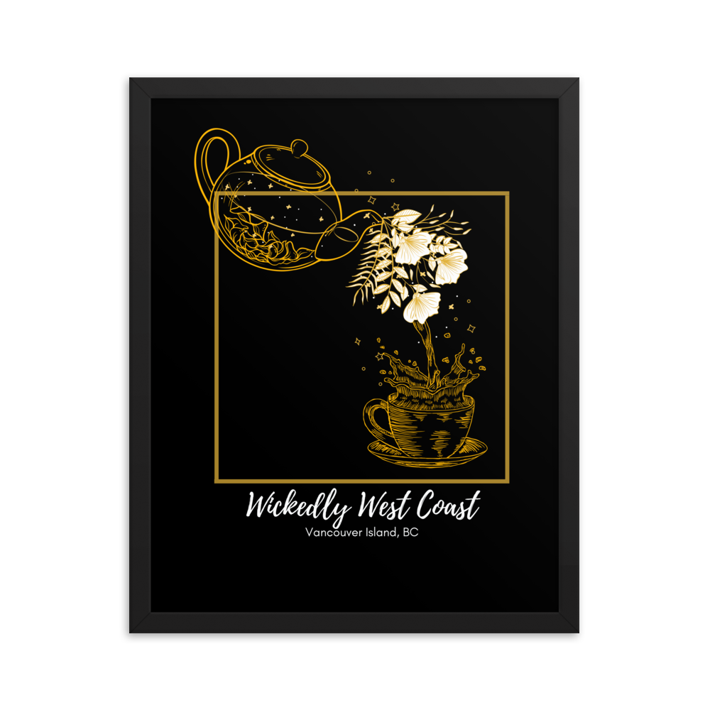 Teapot Flower - Framed Art