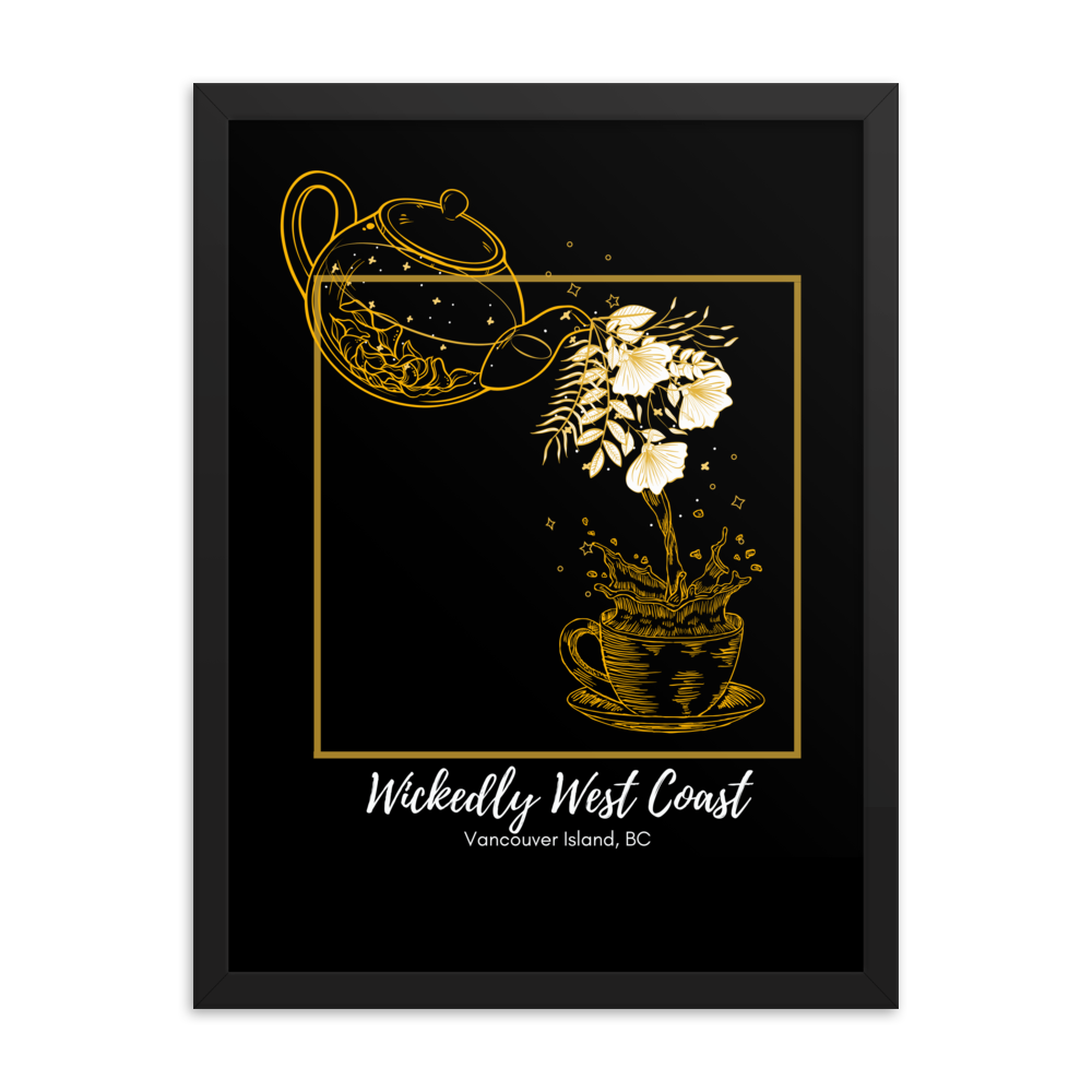 Teapot Flower - Framed Art