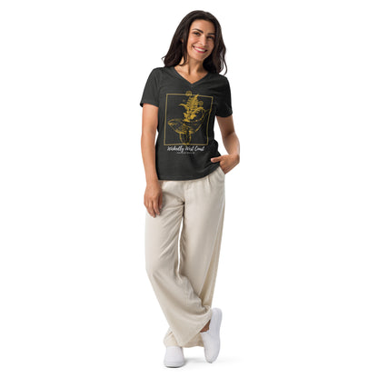 Celestial Whale - Women’s Relaxed V-Neck T-Shirt