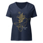 Celestial Whale - Women’s Relaxed V-Neck T-Shirt [Unboxed]
