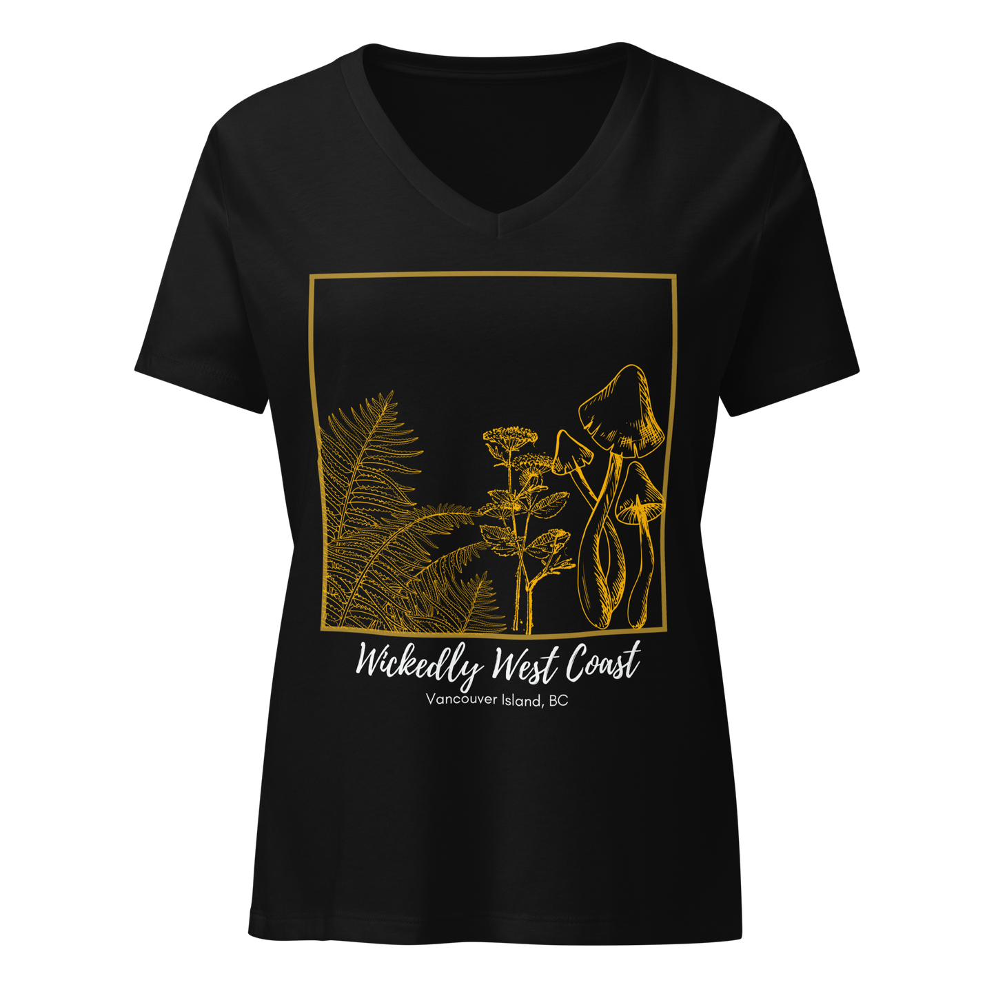 Forest Floor - Women’s Relaxed V-Neck T-Shirt